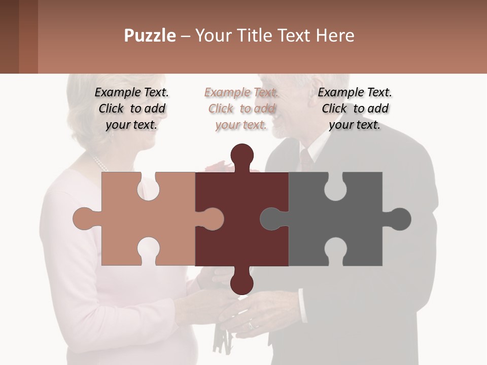 A Man And A Woman Holding A Bouquet Of Roses PowerPoint Template