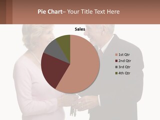 A Man And A Woman Holding A Bouquet Of Roses PowerPoint Template