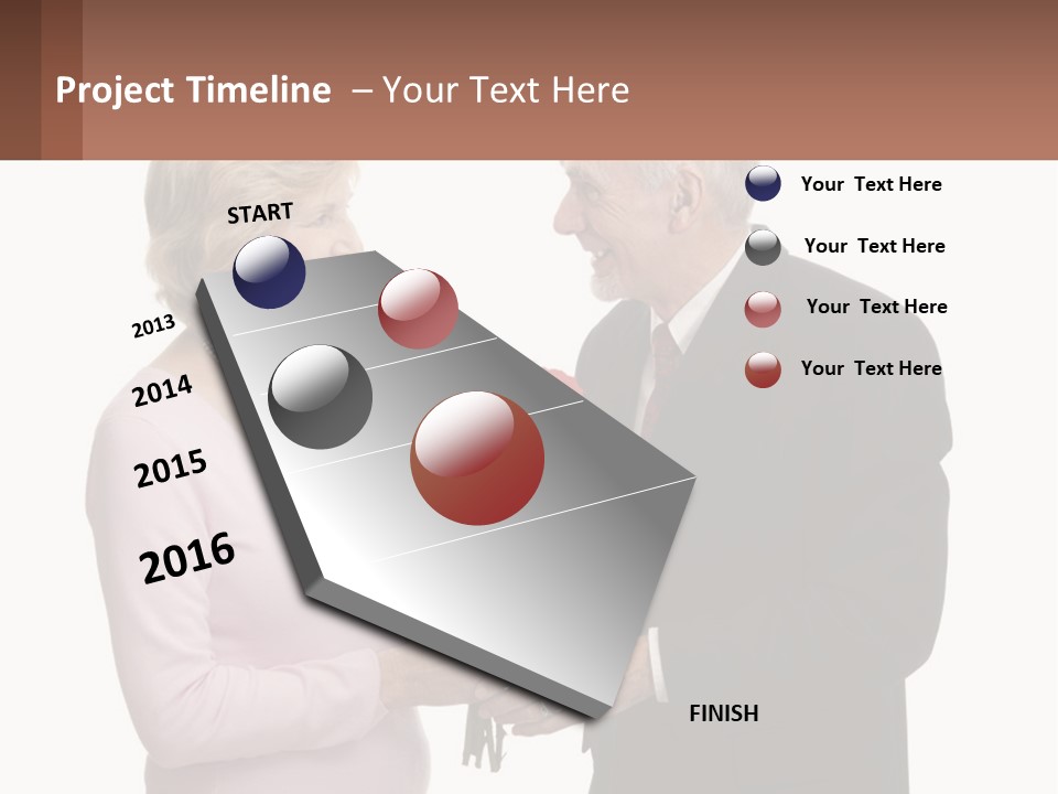 A Man And A Woman Holding A Bouquet Of Roses PowerPoint Template