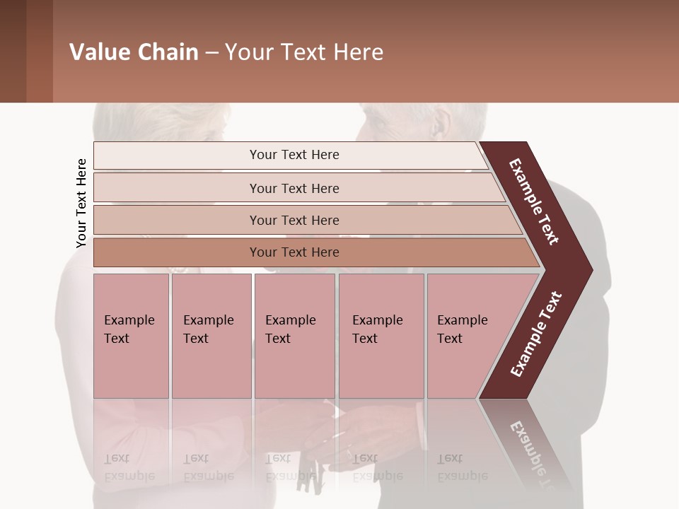 A Man And A Woman Holding A Bouquet Of Roses PowerPoint Template