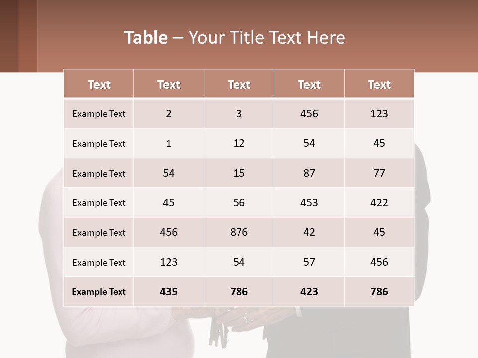 A Man And A Woman Holding A Bouquet Of Roses PowerPoint Template