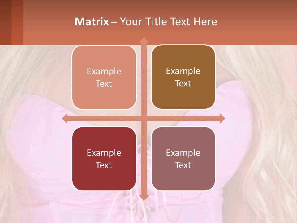 A Close Up Of A Woman's Breast Wearing A Pink Dress PowerPoint Template