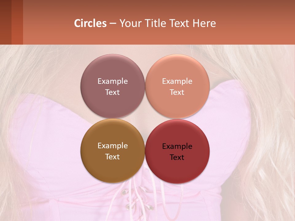 A Close Up Of A Woman's Breast Wearing A Pink Dress PowerPoint Template