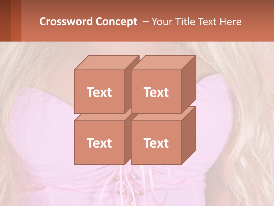 A Close Up Of A Woman's Breast Wearing A Pink Dress PowerPoint Template