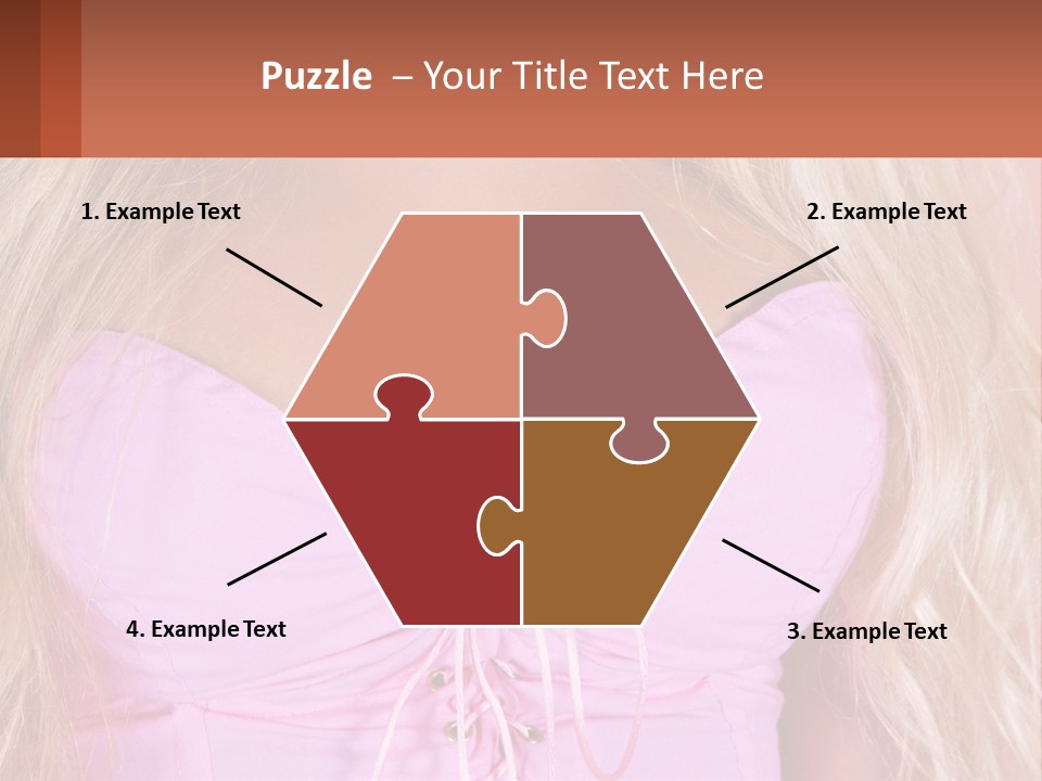 A Close Up Of A Woman's Breast Wearing A Pink Dress PowerPoint Template