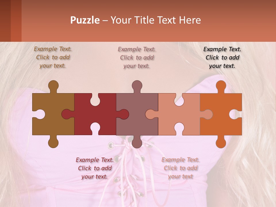 A Close Up Of A Woman's Breast Wearing A Pink Dress PowerPoint Template