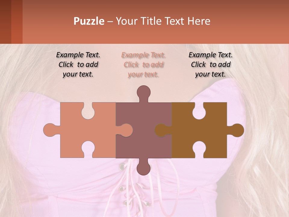 A Close Up Of A Woman's Breast Wearing A Pink Dress PowerPoint Template