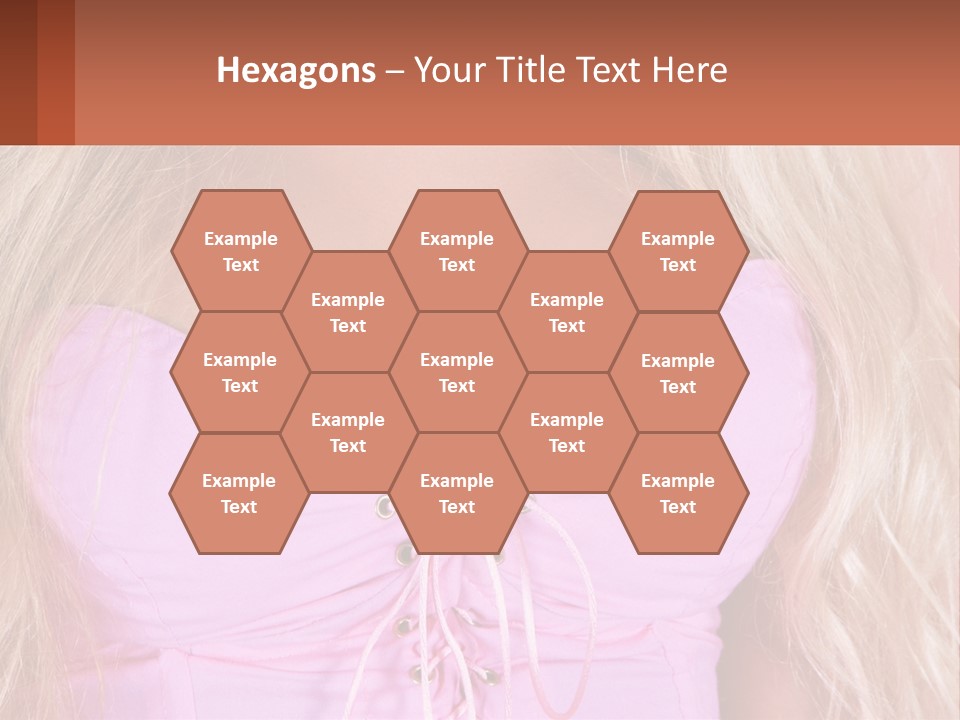 A Close Up Of A Woman's Breast Wearing A Pink Dress PowerPoint Template