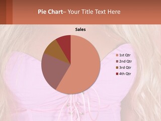 A Close Up Of A Woman's Breast Wearing A Pink Dress PowerPoint Template