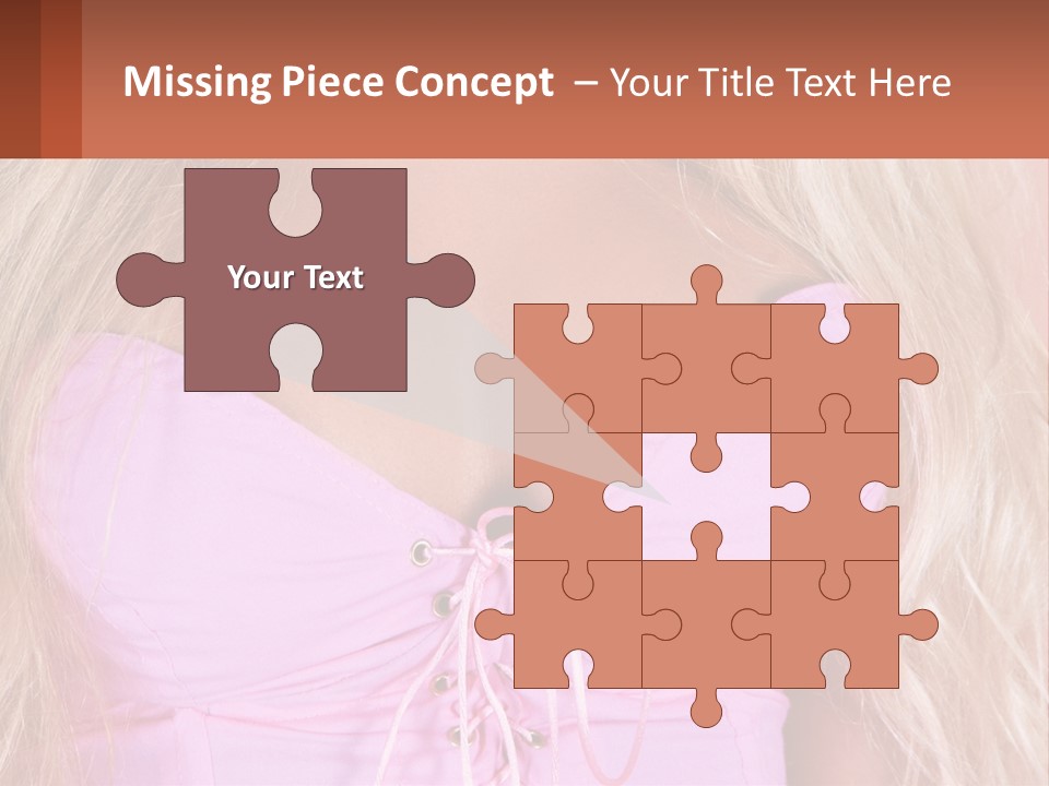 A Close Up Of A Woman's Breast Wearing A Pink Dress PowerPoint Template