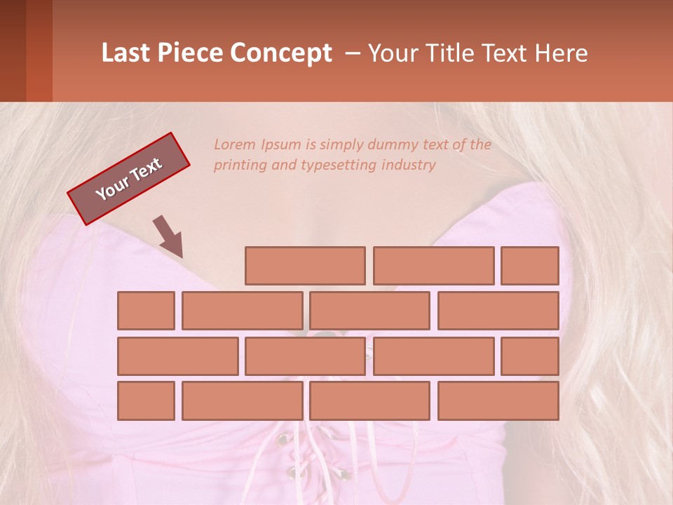 A Close Up Of A Woman's Breast Wearing A Pink Dress PowerPoint Template