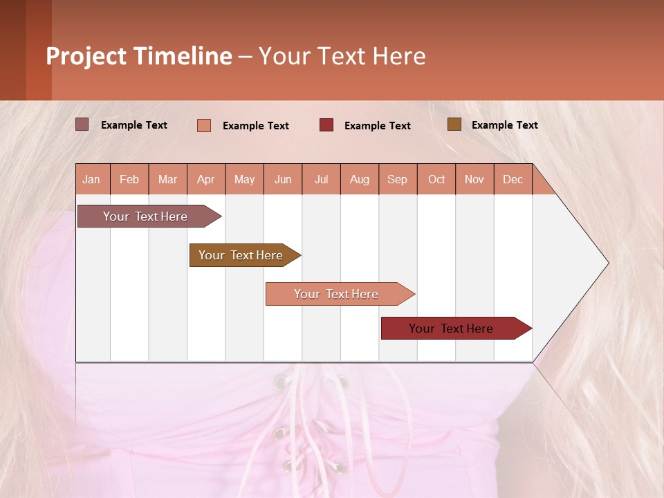 A Close Up Of A Woman's Breast Wearing A Pink Dress PowerPoint Template