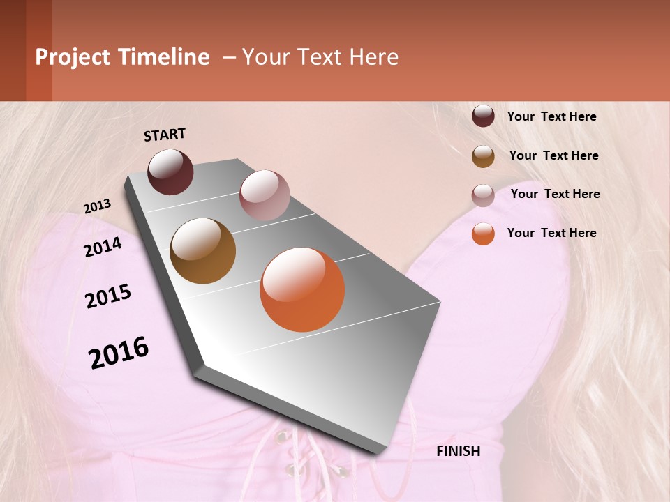 A Close Up Of A Woman's Breast Wearing A Pink Dress PowerPoint Template