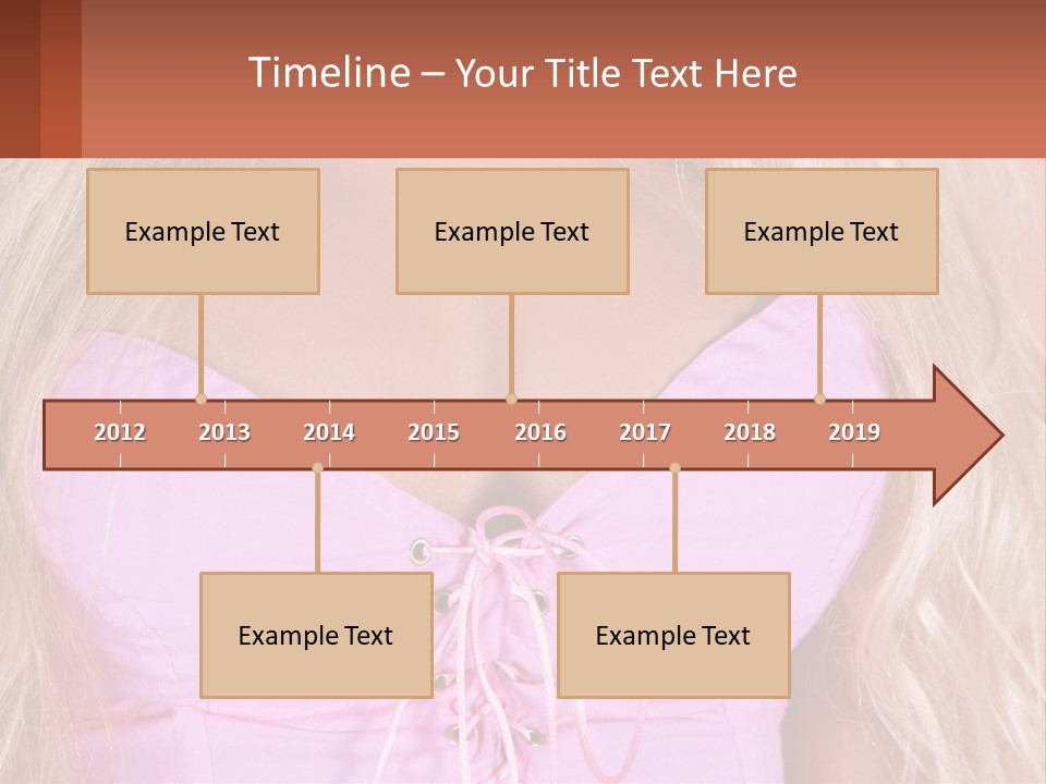 A Close Up Of A Woman's Breast Wearing A Pink Dress PowerPoint Template