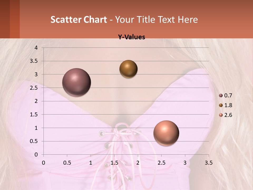 A Close Up Of A Woman's Breast Wearing A Pink Dress PowerPoint Template