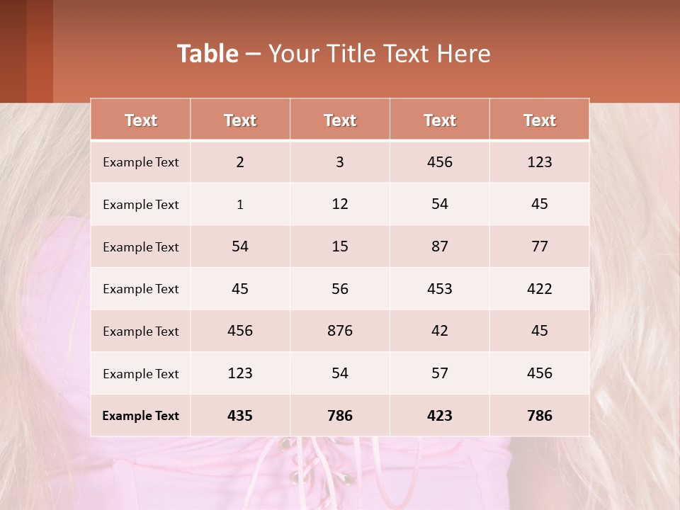 A Close Up Of A Woman's Breast Wearing A Pink Dress PowerPoint Template