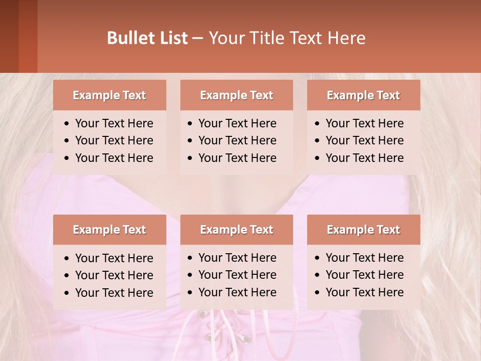 A Close Up Of A Woman's Breast Wearing A Pink Dress PowerPoint Template