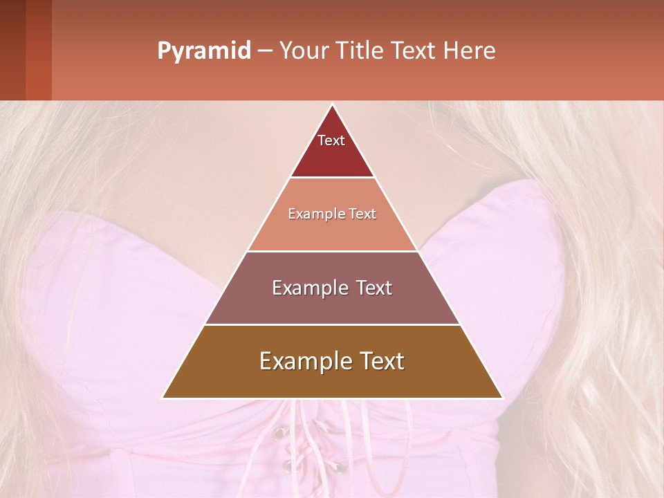 A Close Up Of A Woman's Breast Wearing A Pink Dress PowerPoint Template