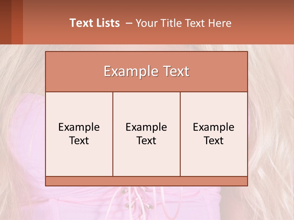 A Close Up Of A Woman's Breast Wearing A Pink Dress PowerPoint Template