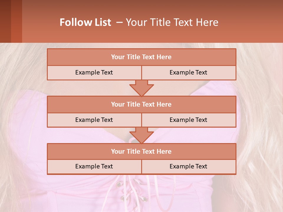 A Close Up Of A Woman's Breast Wearing A Pink Dress PowerPoint Template