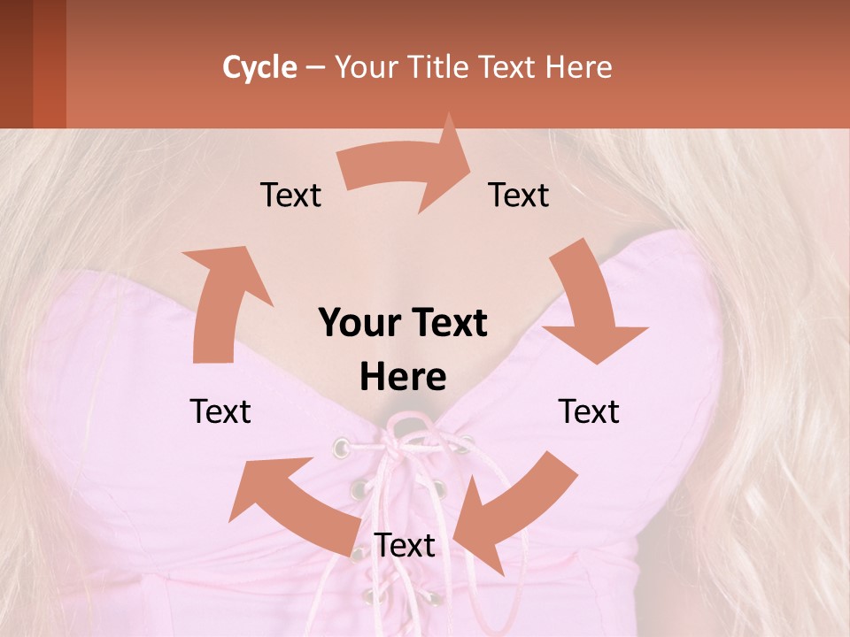 A Close Up Of A Woman's Breast Wearing A Pink Dress PowerPoint Template