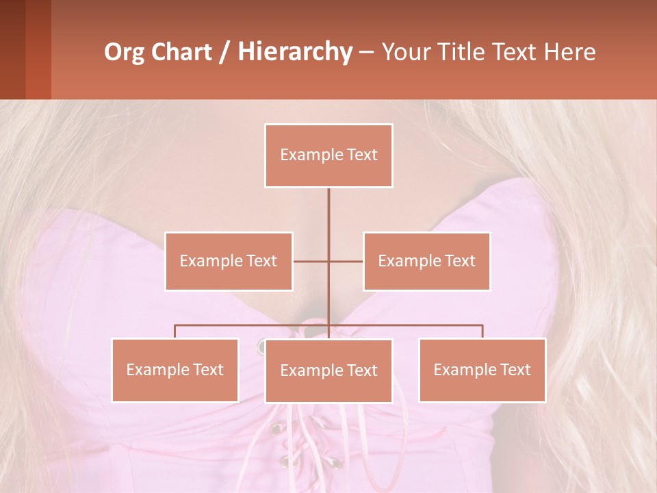 A Close Up Of A Woman's Breast Wearing A Pink Dress PowerPoint Template