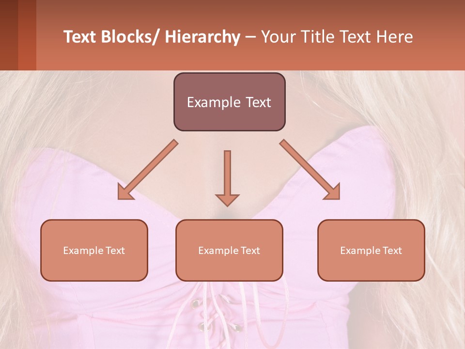 A Close Up Of A Woman's Breast Wearing A Pink Dress PowerPoint Template