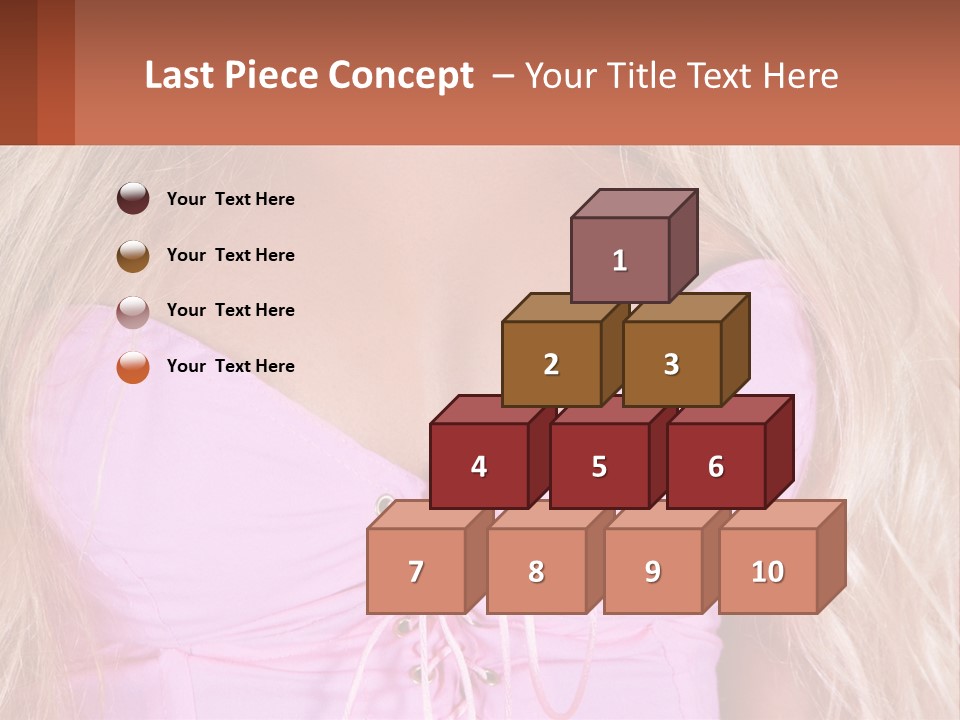 A Close Up Of A Woman's Breast Wearing A Pink Dress PowerPoint Template