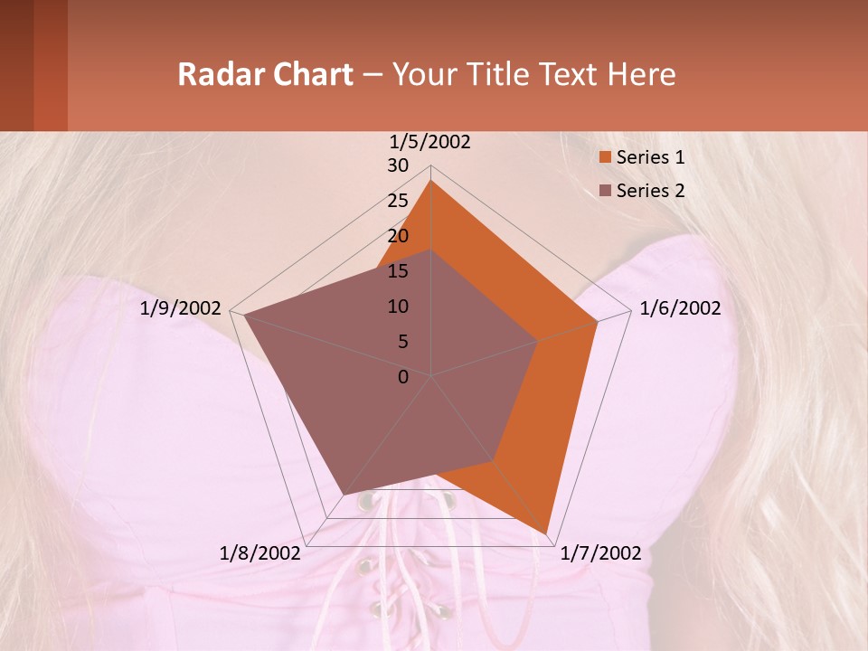 A Close Up Of A Woman's Breast Wearing A Pink Dress PowerPoint Template