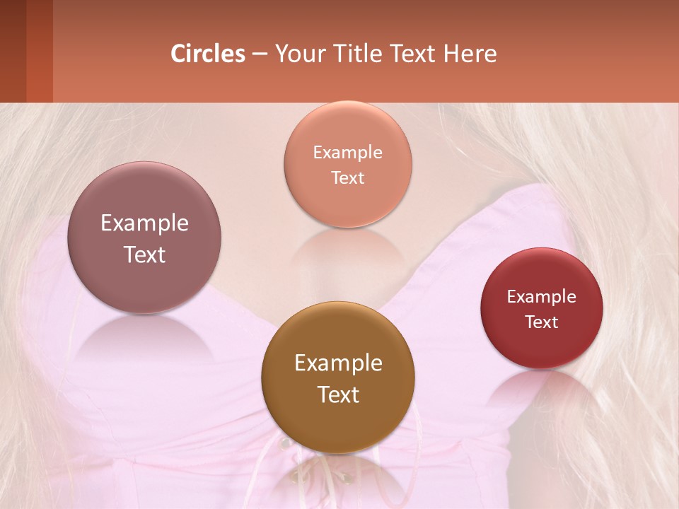A Close Up Of A Woman's Breast Wearing A Pink Dress PowerPoint Template