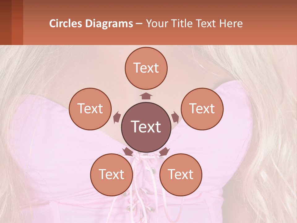 A Close Up Of A Woman's Breast Wearing A Pink Dress PowerPoint Template