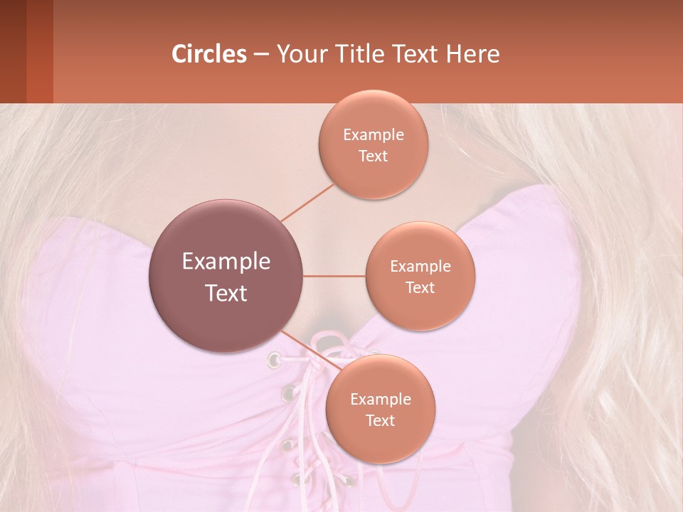 A Close Up Of A Woman's Breast Wearing A Pink Dress PowerPoint Template