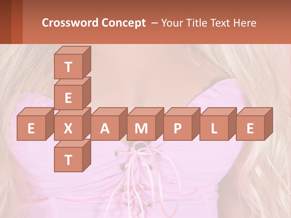 A Close Up Of A Woman's Breast Wearing A Pink Dress PowerPoint Template