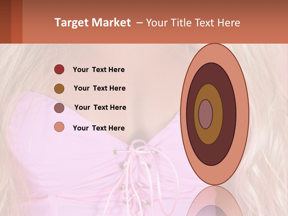 A Close Up Of A Woman's Breast Wearing A Pink Dress PowerPoint Template
