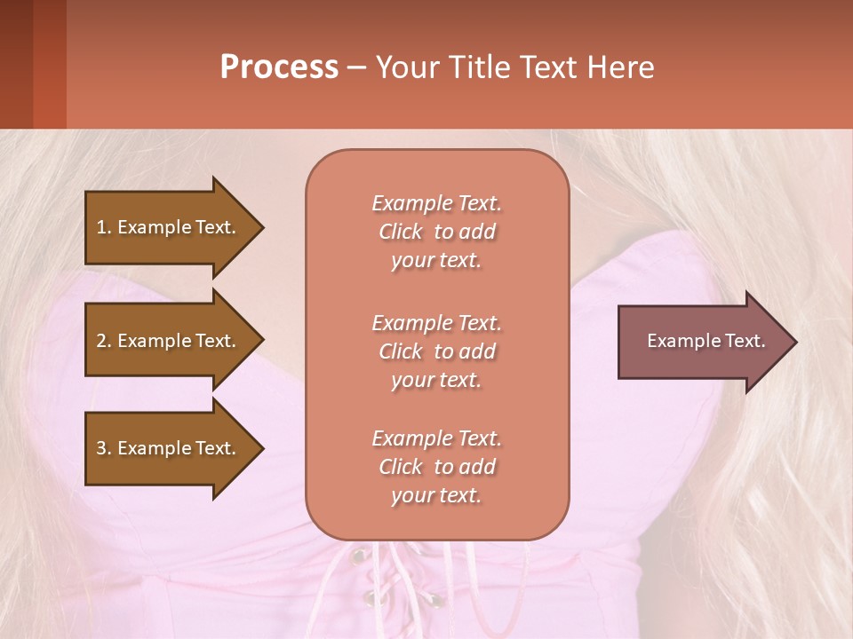A Close Up Of A Woman's Breast Wearing A Pink Dress PowerPoint Template