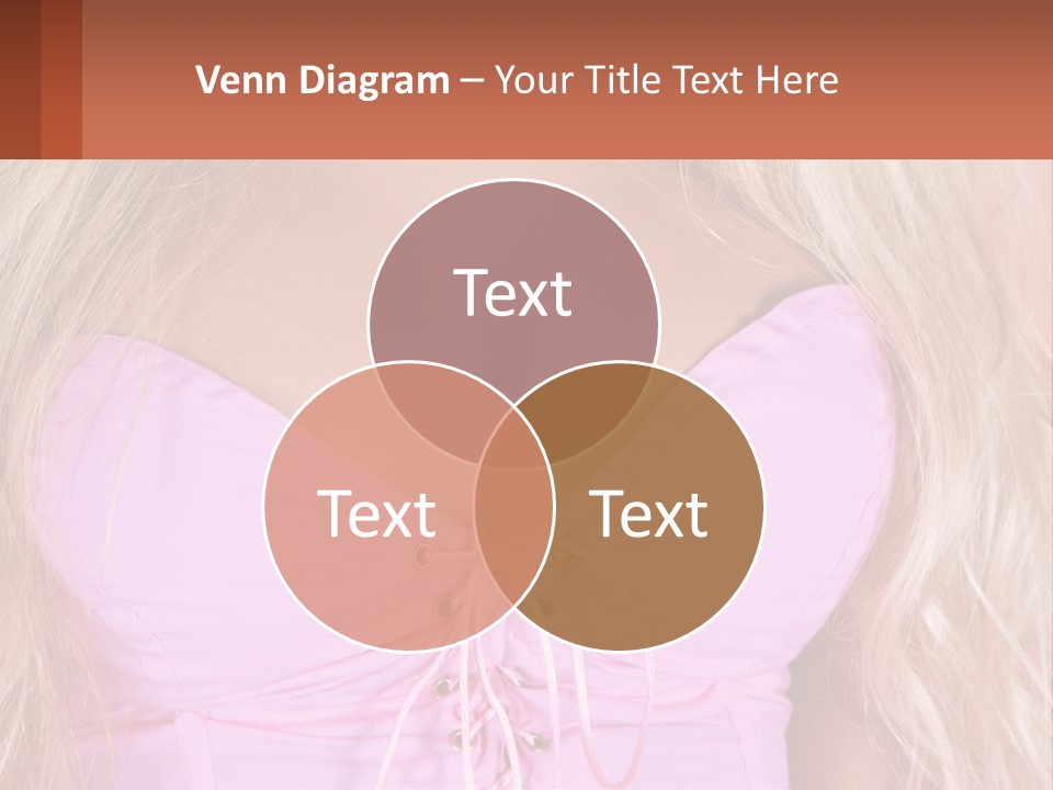 A Close Up Of A Woman's Breast Wearing A Pink Dress PowerPoint Template