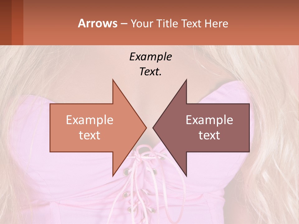 A Close Up Of A Woman's Breast Wearing A Pink Dress PowerPoint Template