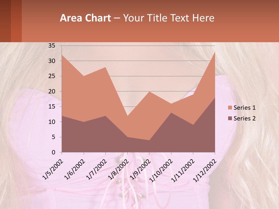 A Close Up Of A Woman's Breast Wearing A Pink Dress PowerPoint Template