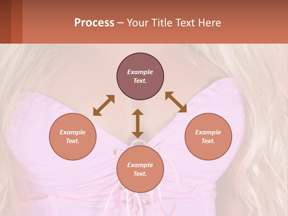 A Close Up Of A Woman's Breast Wearing A Pink Dress PowerPoint Template