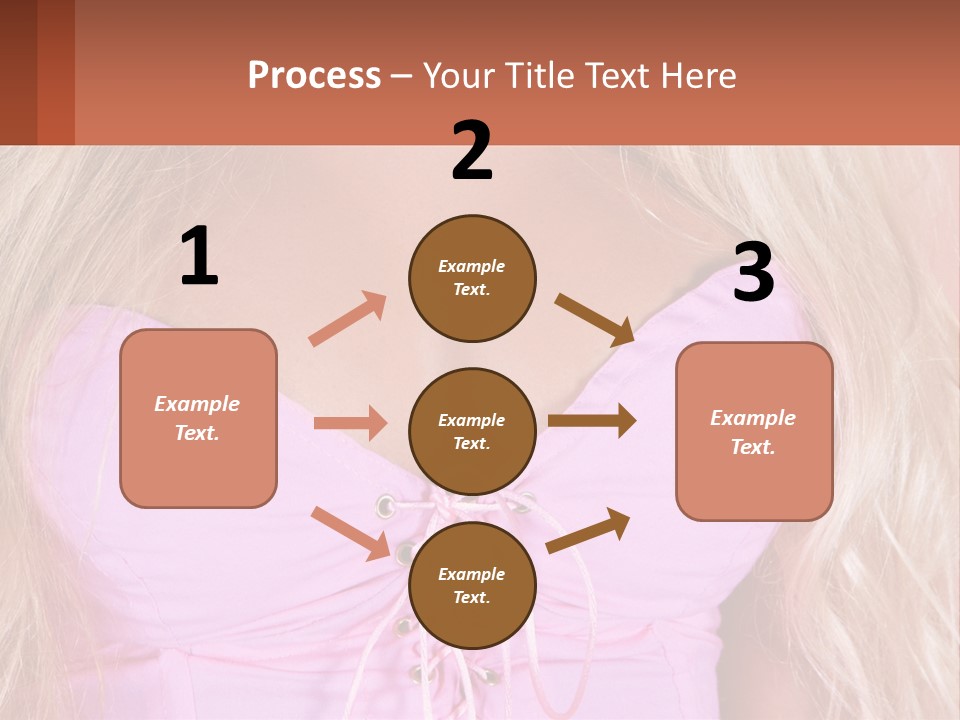 A Close Up Of A Woman's Breast Wearing A Pink Dress PowerPoint Template
