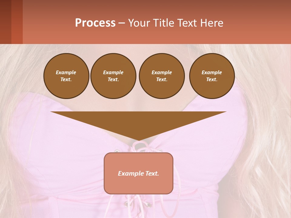 A Close Up Of A Woman's Breast Wearing A Pink Dress PowerPoint Template
