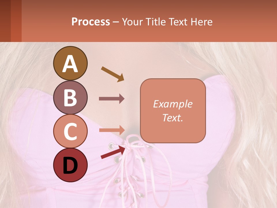 A Close Up Of A Woman's Breast Wearing A Pink Dress PowerPoint Template