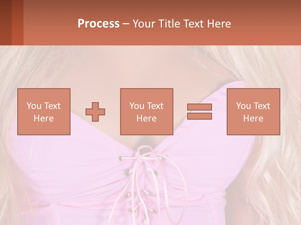 A Close Up Of A Woman's Breast Wearing A Pink Dress PowerPoint Template