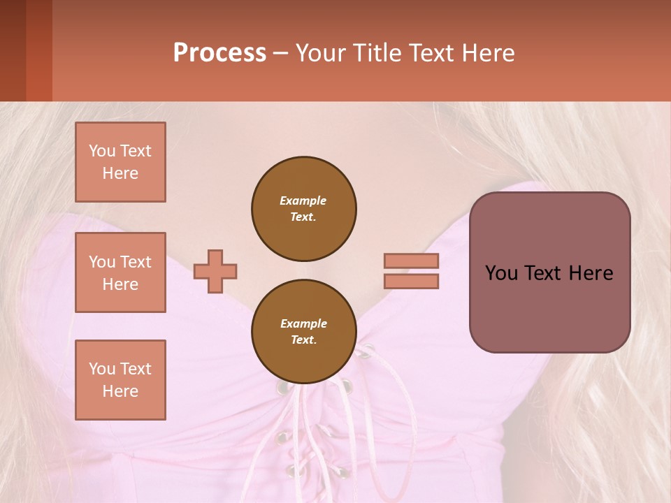 A Close Up Of A Woman's Breast Wearing A Pink Dress PowerPoint Template