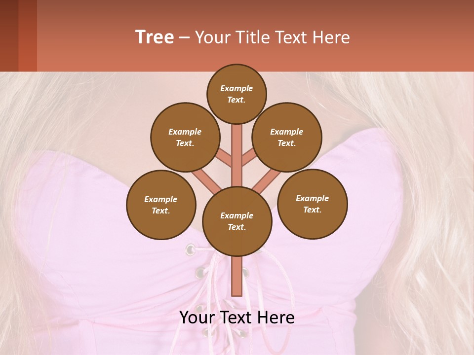 A Close Up Of A Woman's Breast Wearing A Pink Dress PowerPoint Template