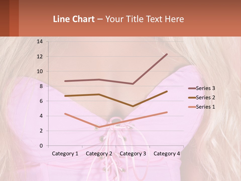 A Close Up Of A Woman's Breast Wearing A Pink Dress PowerPoint Template