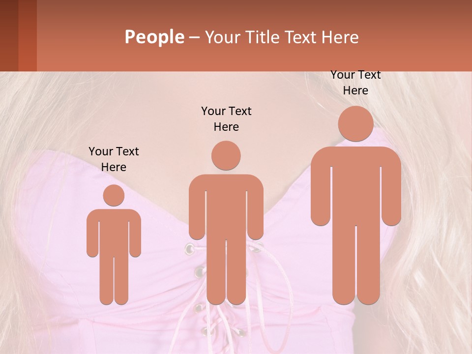 A Close Up Of A Woman's Breast Wearing A Pink Dress PowerPoint Template