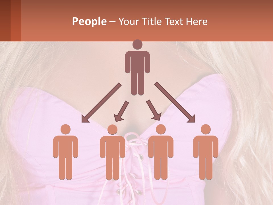 A Close Up Of A Woman's Breast Wearing A Pink Dress PowerPoint Template
