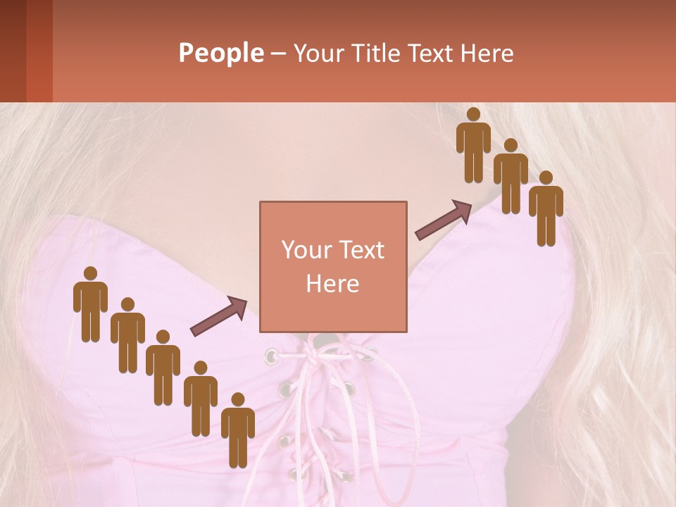 A Close Up Of A Woman's Breast Wearing A Pink Dress PowerPoint Template