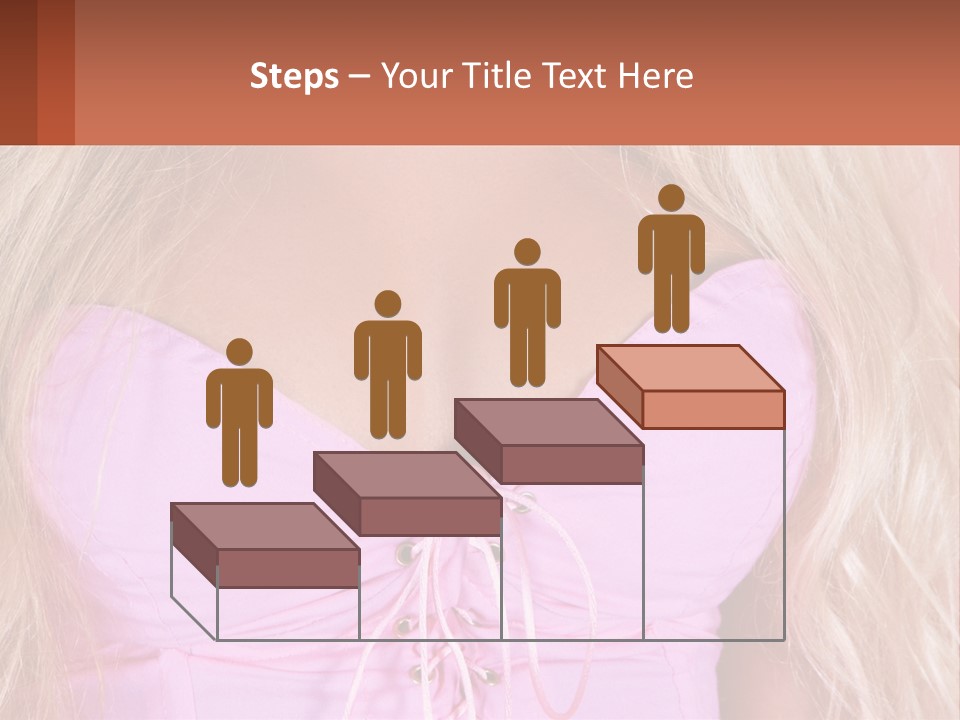A Close Up Of A Woman's Breast Wearing A Pink Dress PowerPoint Template